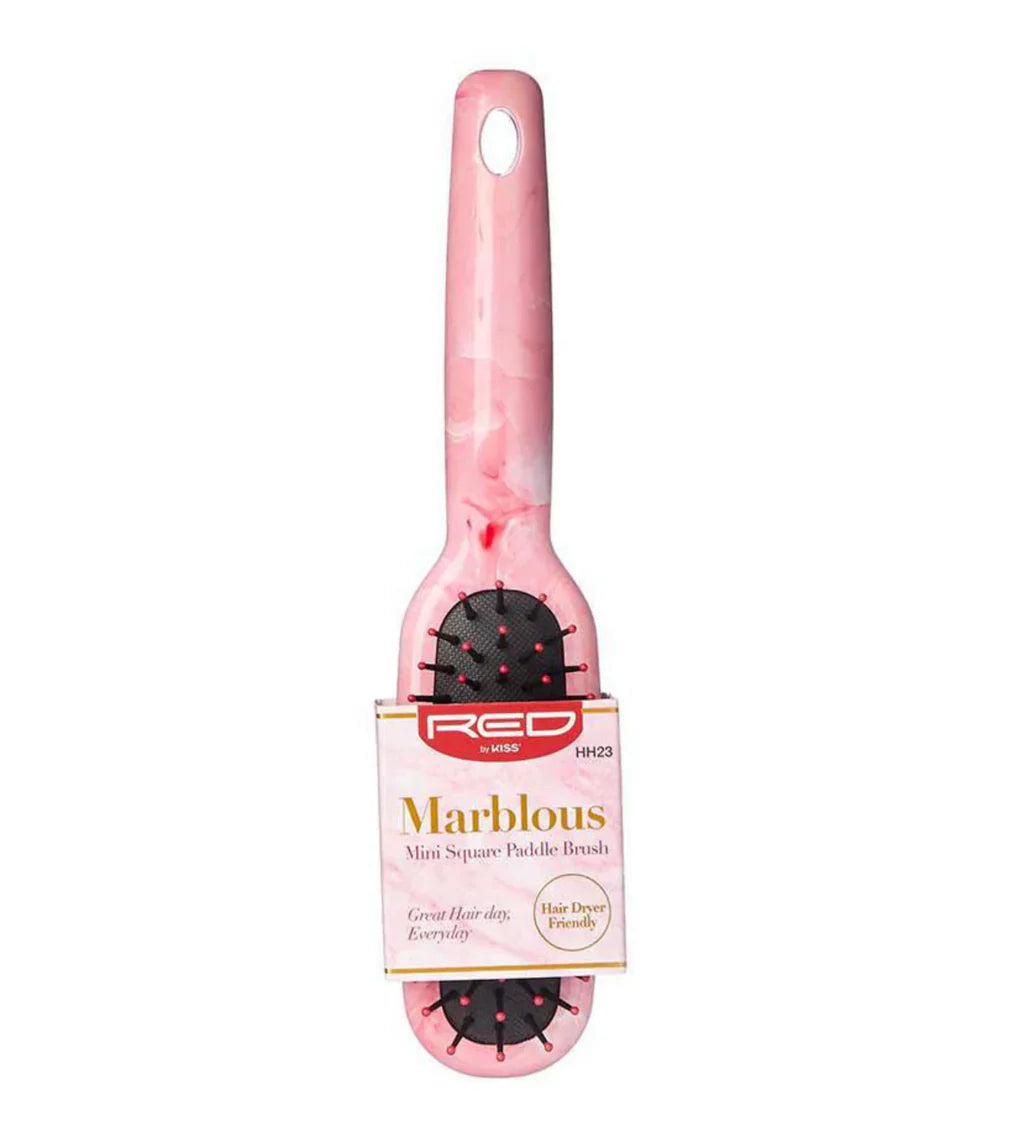 Red by Kiss Marblous Mini Square Paddle Brush HH23