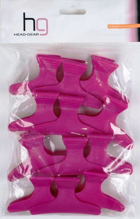 Head Gear Butterfly Clamps Pink Large
