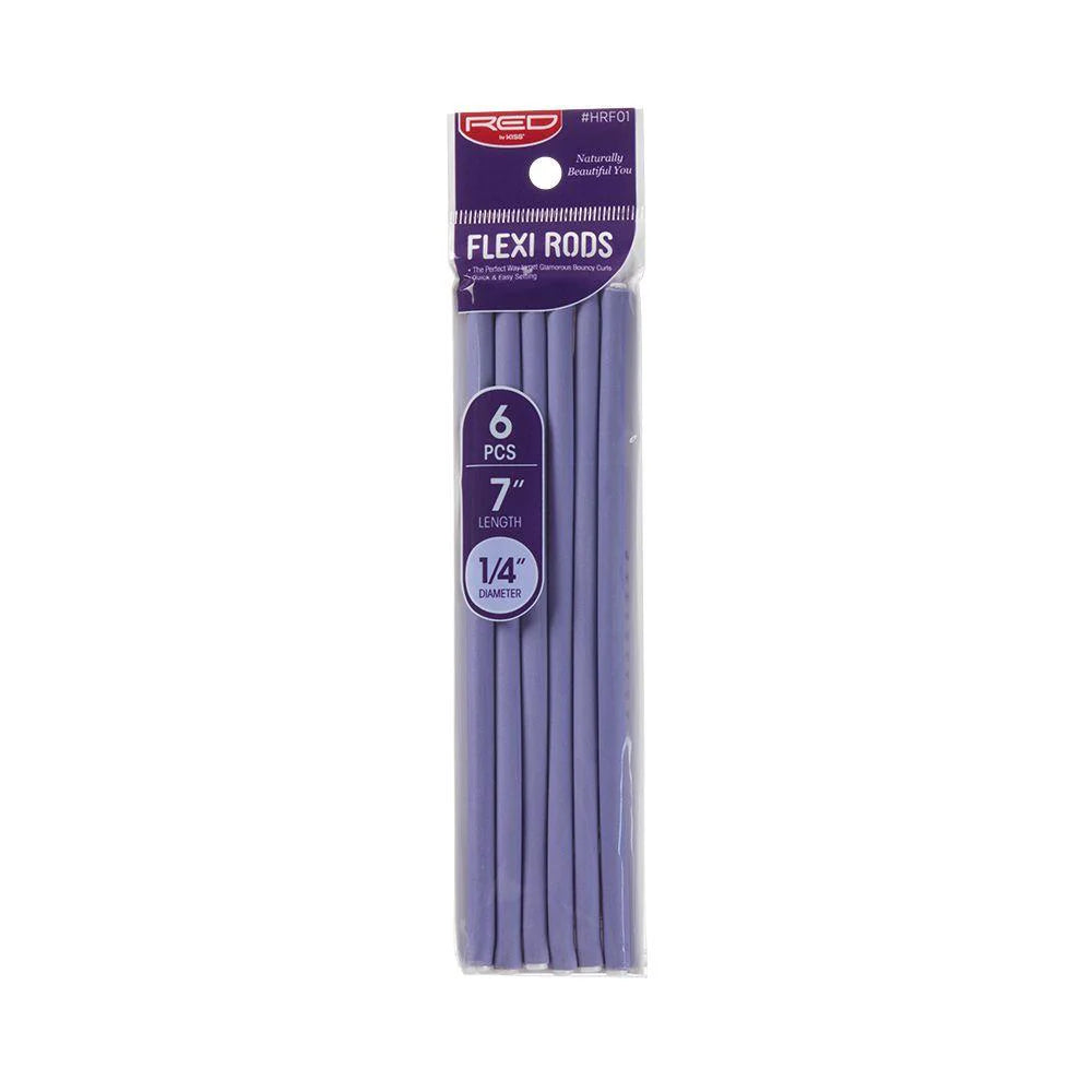 Red by Kiss Flexi Rods 7in x 1/4in Lavender 6pc HRF01