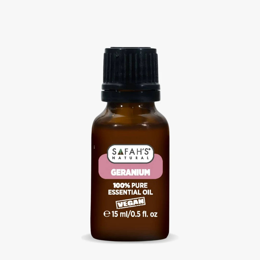 Safahs Natural Geranium Essential Oil 15ml