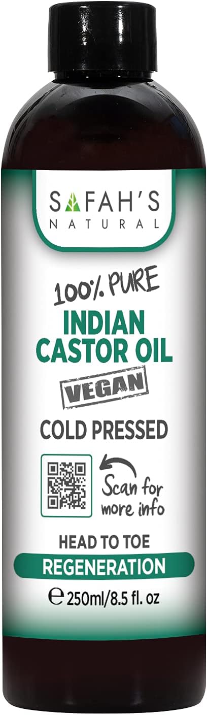 Safahs Natural Pure Indian Castor Oil 250ml
