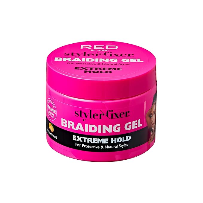 Red by Kiss Styler Fixer Braiding Gel Extreme Hold 6oz