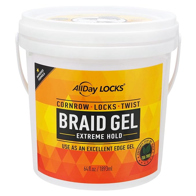 All Day Locks Braid Gel Extreme Hold 64oz