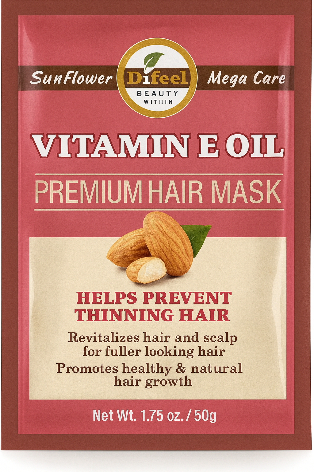Difeel Premium Hair Mask Sachet Vitamin E 50g