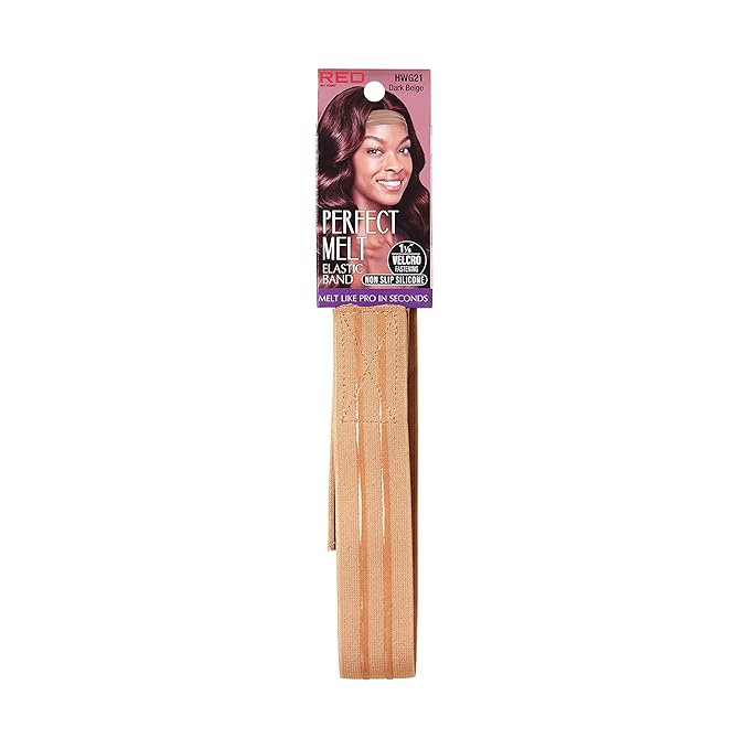 Red by Kiss Perfect Melt Wig Band 1 1/8in Silicone Dark Beige HWG21
