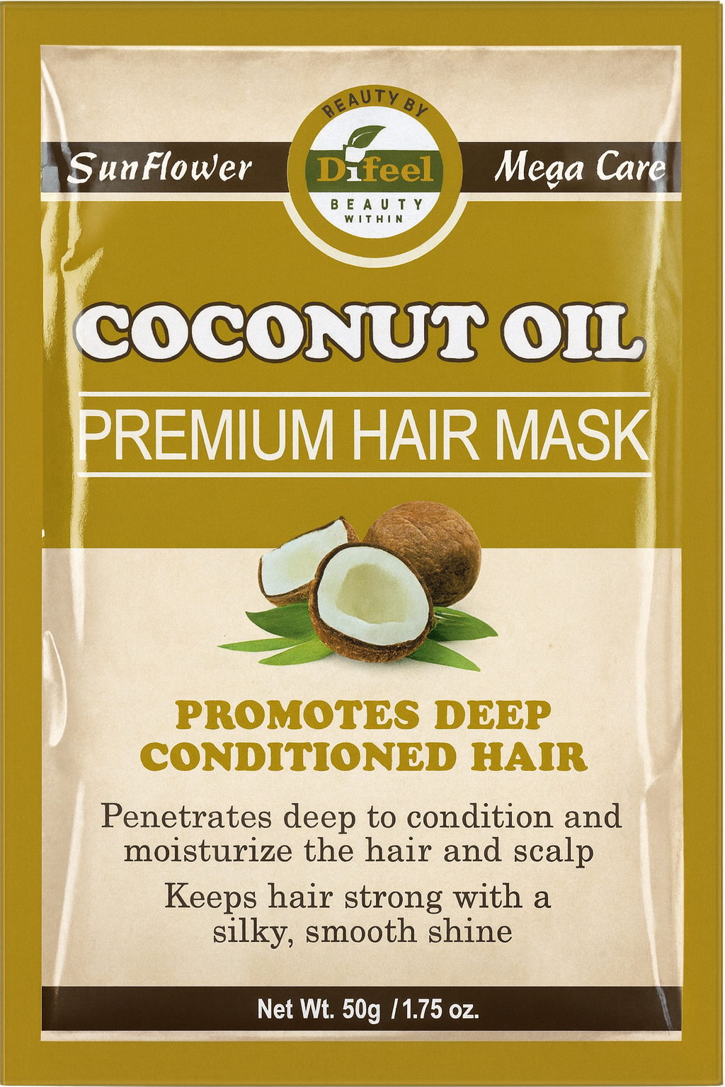 Difeel Premium Hair Mask Sachet Coconut 50g