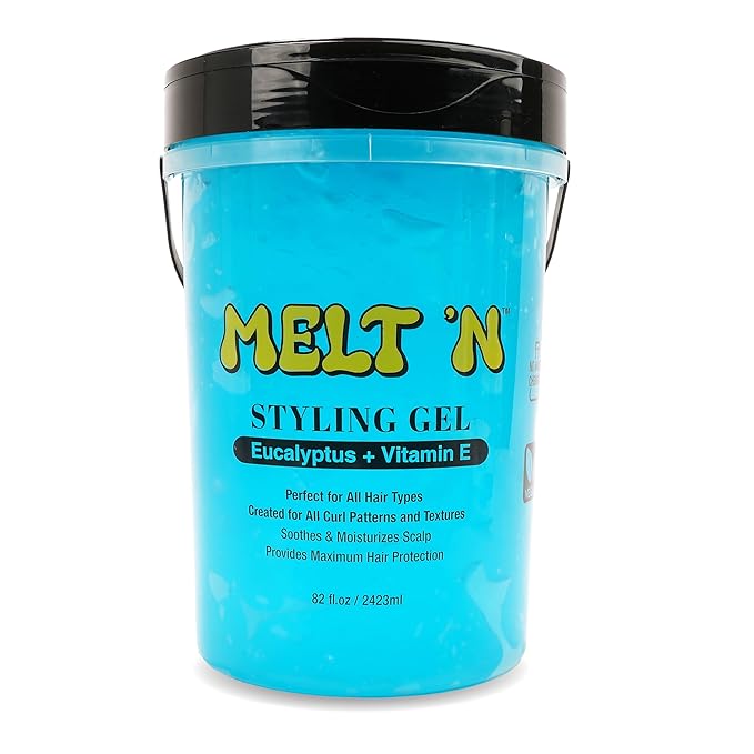 EBIN Melt'n Styling Gel - Eucalyptus and Vitamin E (Blue) 82oz