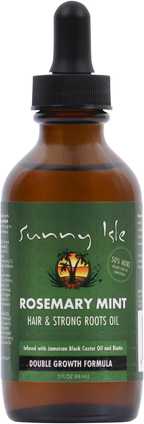 Sunny Isle Rosemary Mint Hair and Strong Roots Oil 3oz