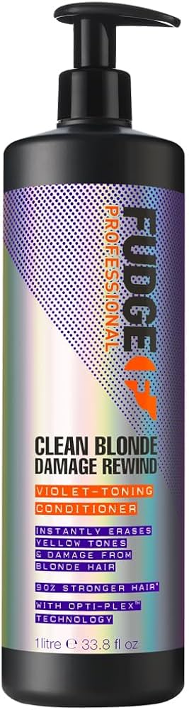 Fudge Clean Blonde Damage Rewind Violet Toning Conditioner 1L