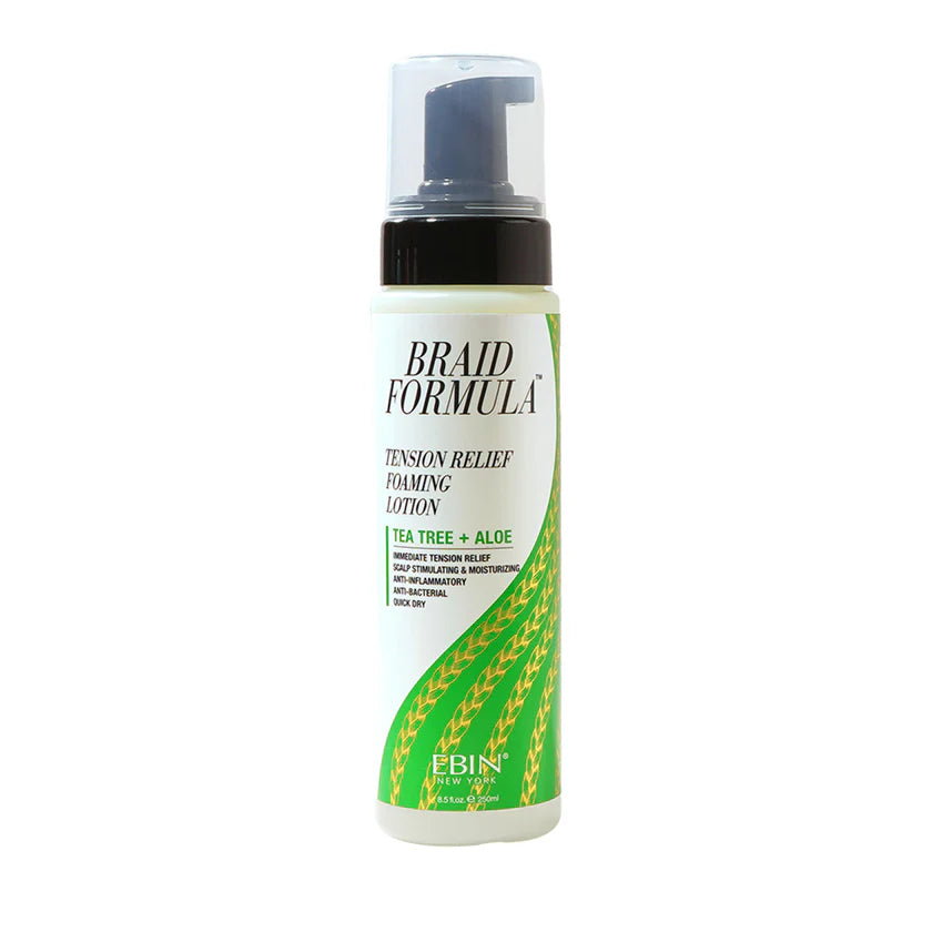 EBIN Braid Formula Tension Relief Foaming Lotion - Tea Tree Aloe 250ml
