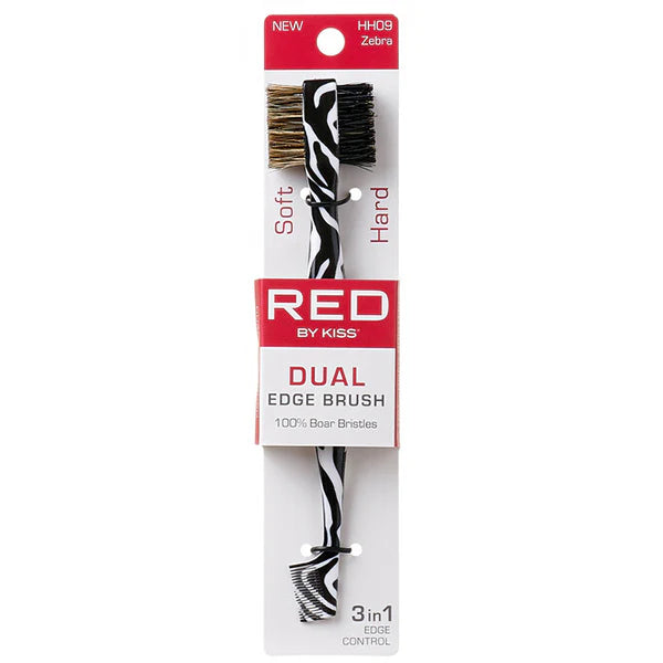Red By Kiss Dual Edge Brush Zebra HH09