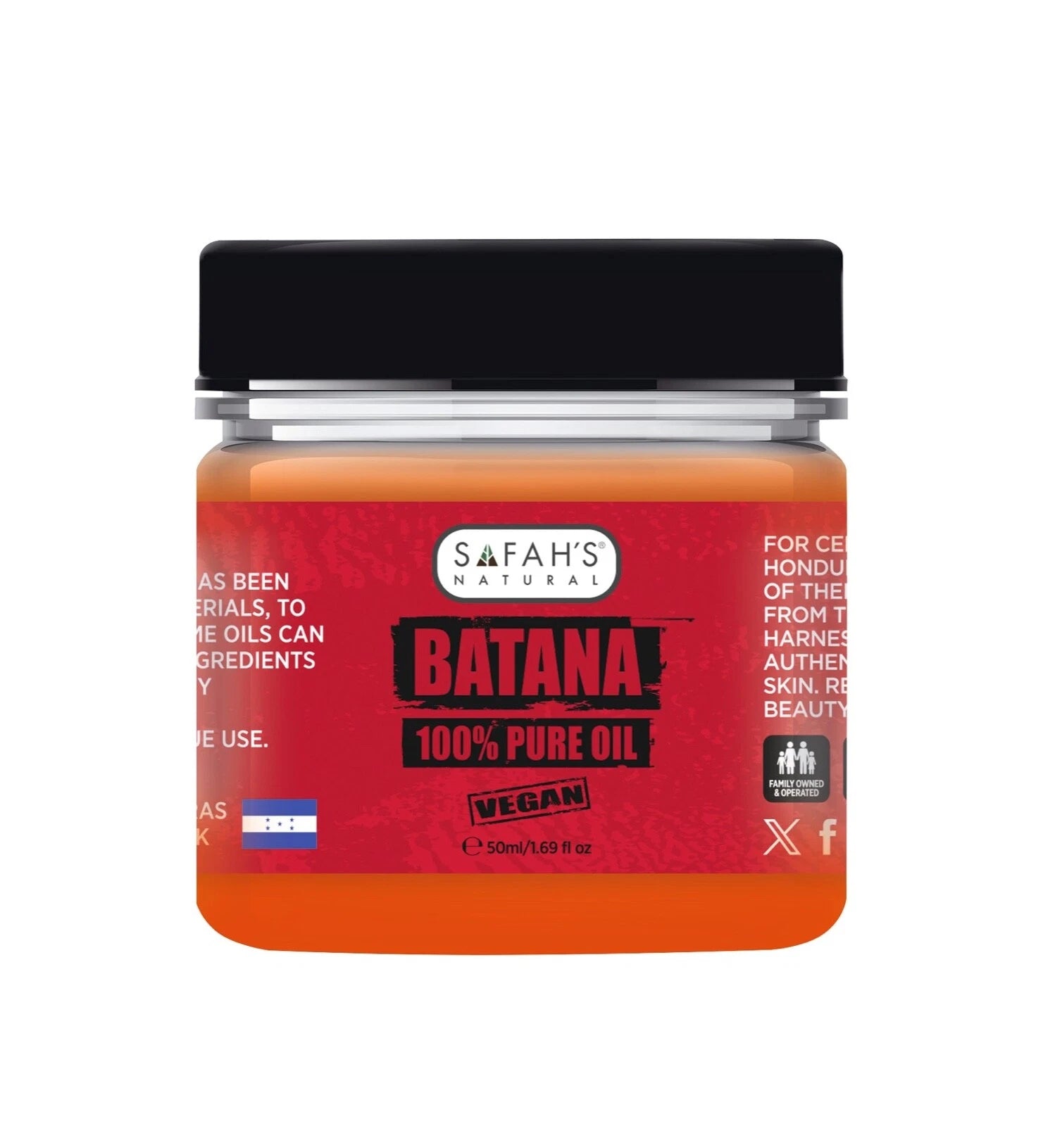 Safahs Natural Batana Oil with Jamaican Castor Oil 50ml