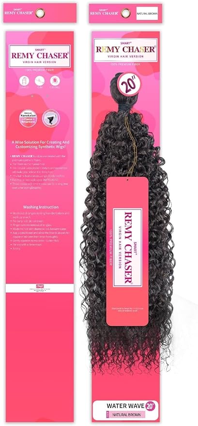 Remy Chaser Premium Synthetic Weave - Water Wave 20'' Natural Brown