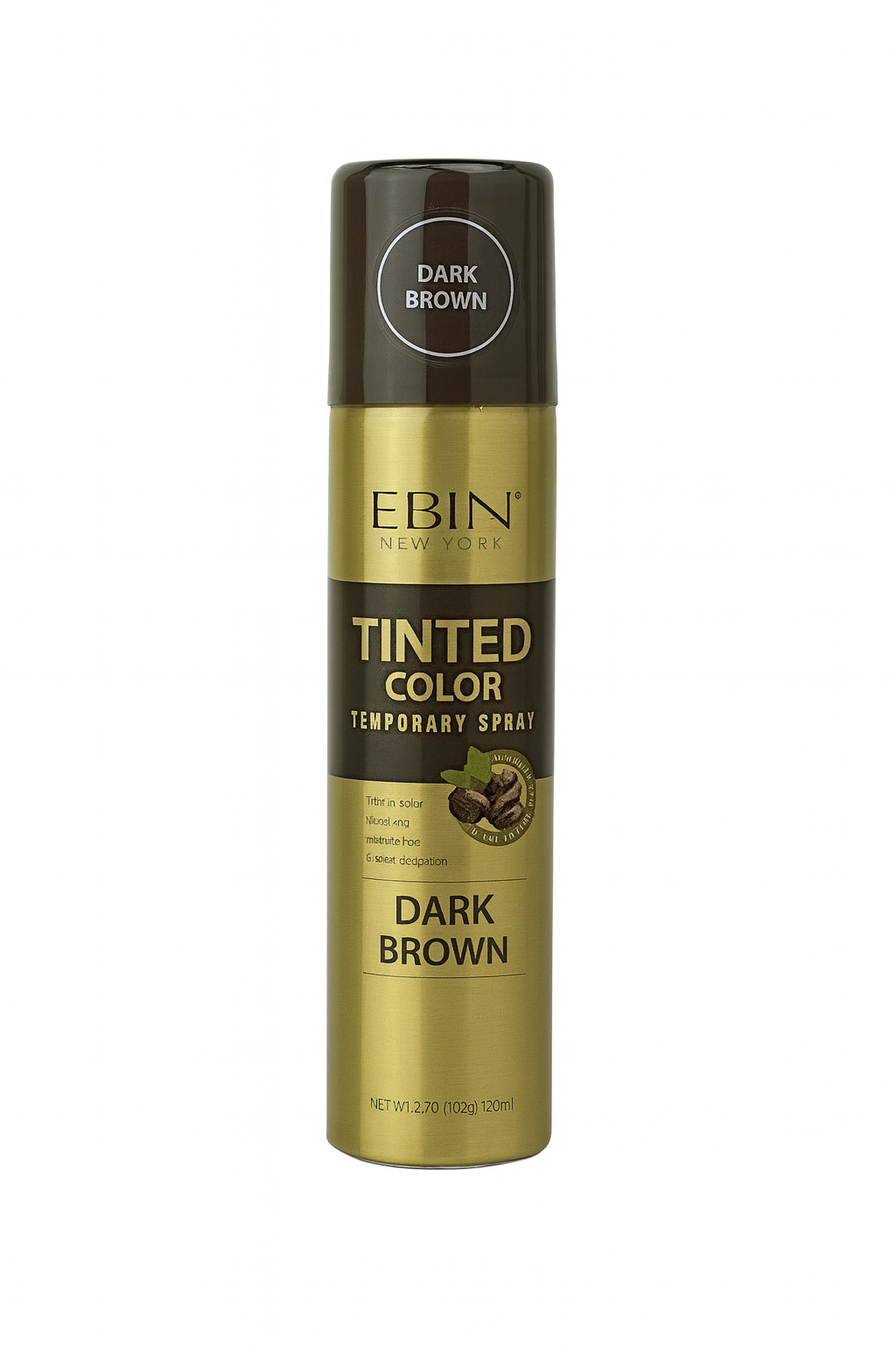 EBIN Tinted Colour Spray Dark Brown 100ml