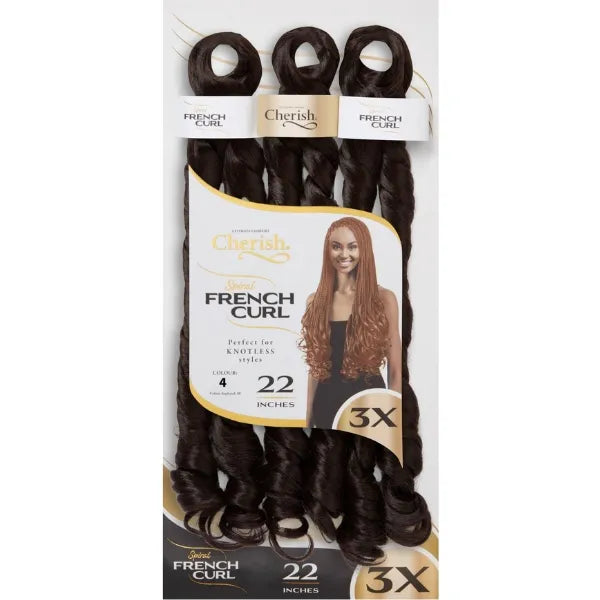 Cherish 3X Spiral French Curl Bulk 22in