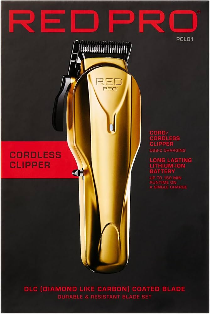 Red by Kiss Pro Cordless Clipper Gold PCL01