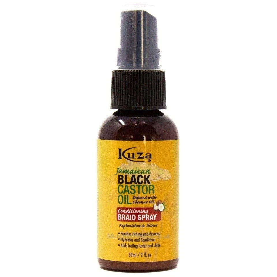 Kuza Jamaican Black Castor Oil Braid Spray 2oz