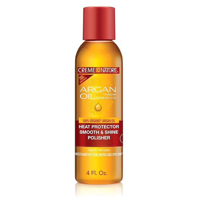 Creme of Nature Argan Oil Heat Protector Smooth and Shine Polisher 4oz