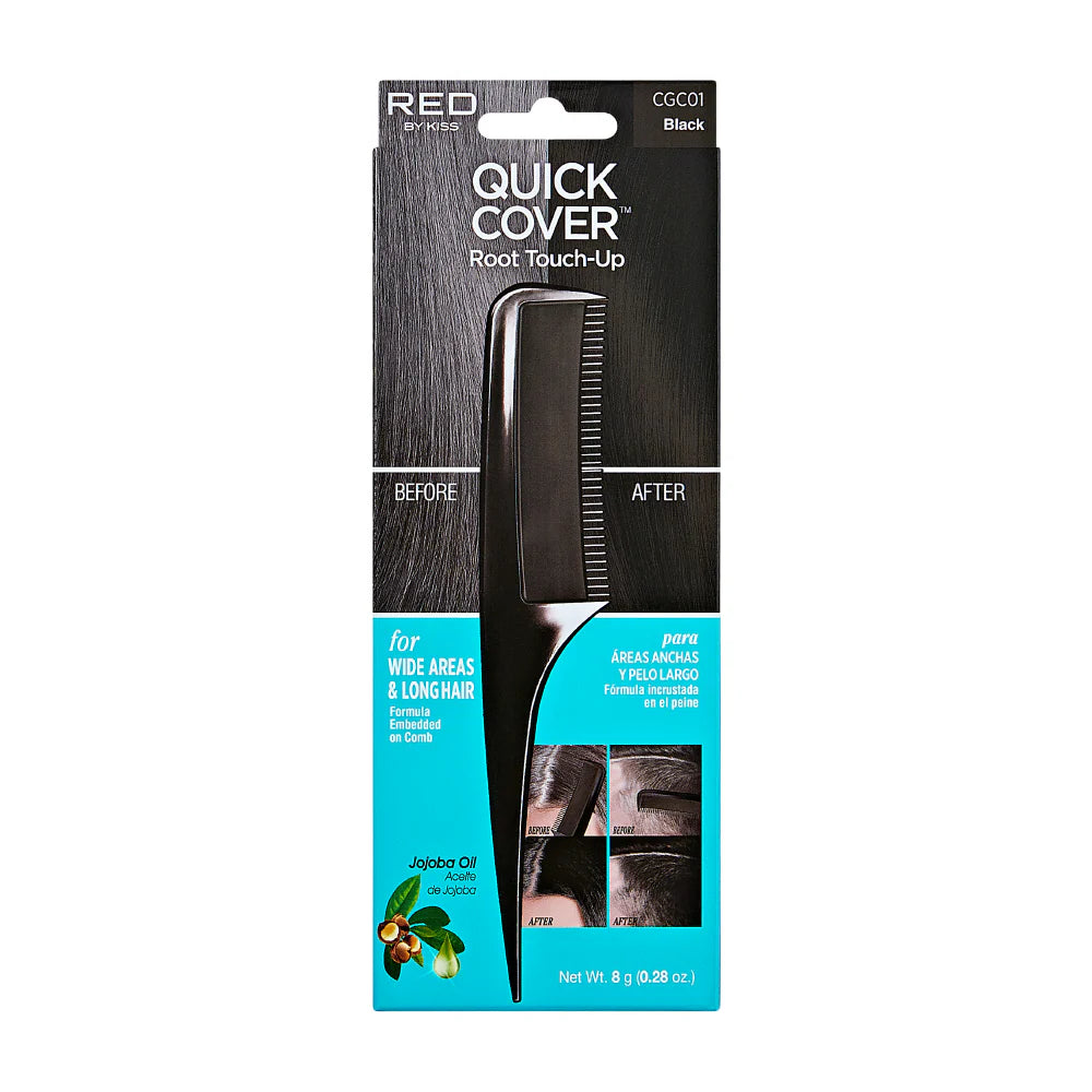 Red by Kiss Quick Cover Root Touch Up Comb 8g - Black CGC01