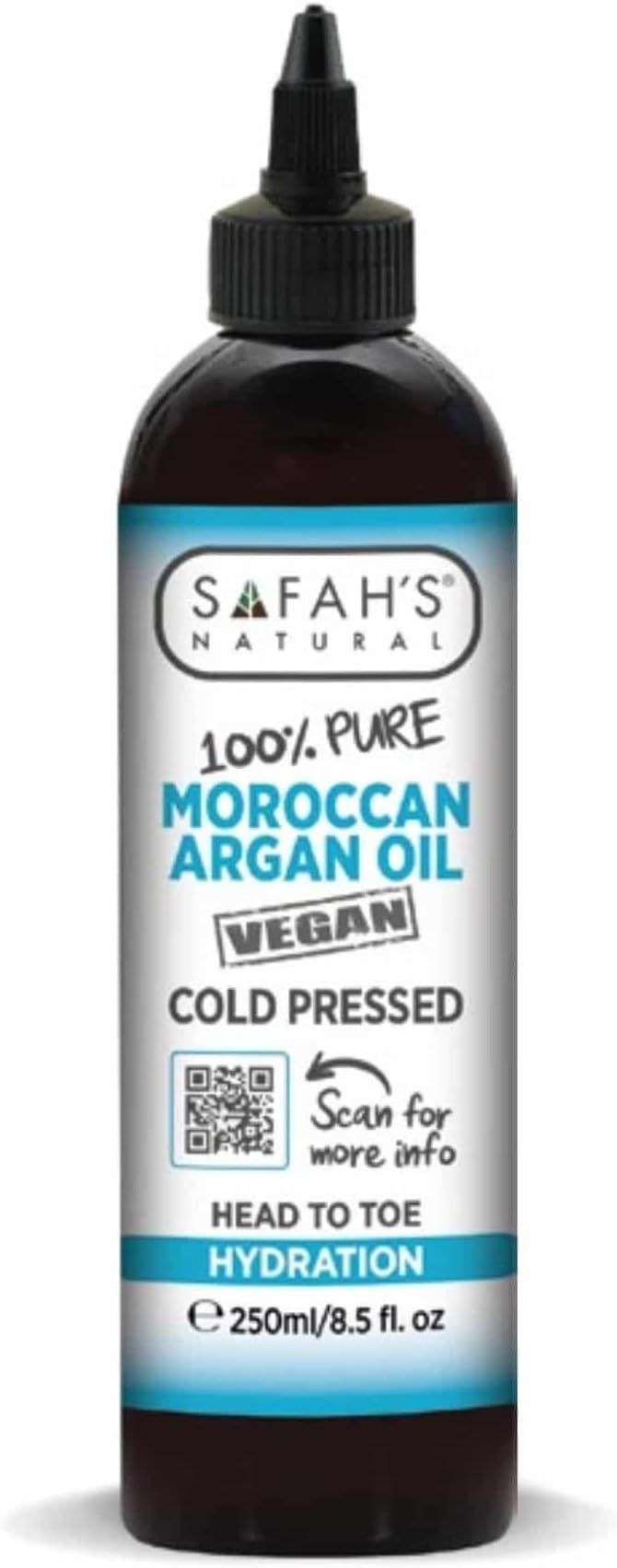 Safahs Natural Pure Moroccan Argan Oil 250ml