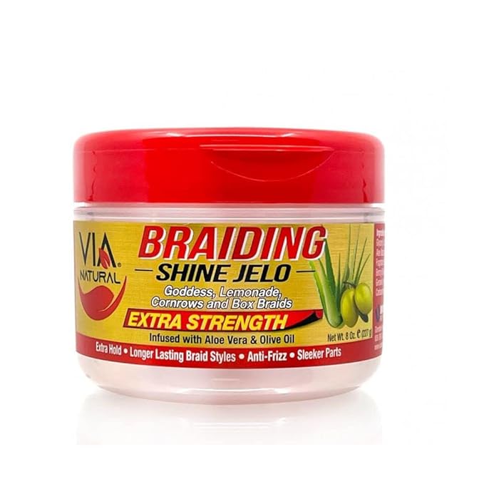VIA Natural Freestyle XXX Strength Braiding Shine Jello 8oz