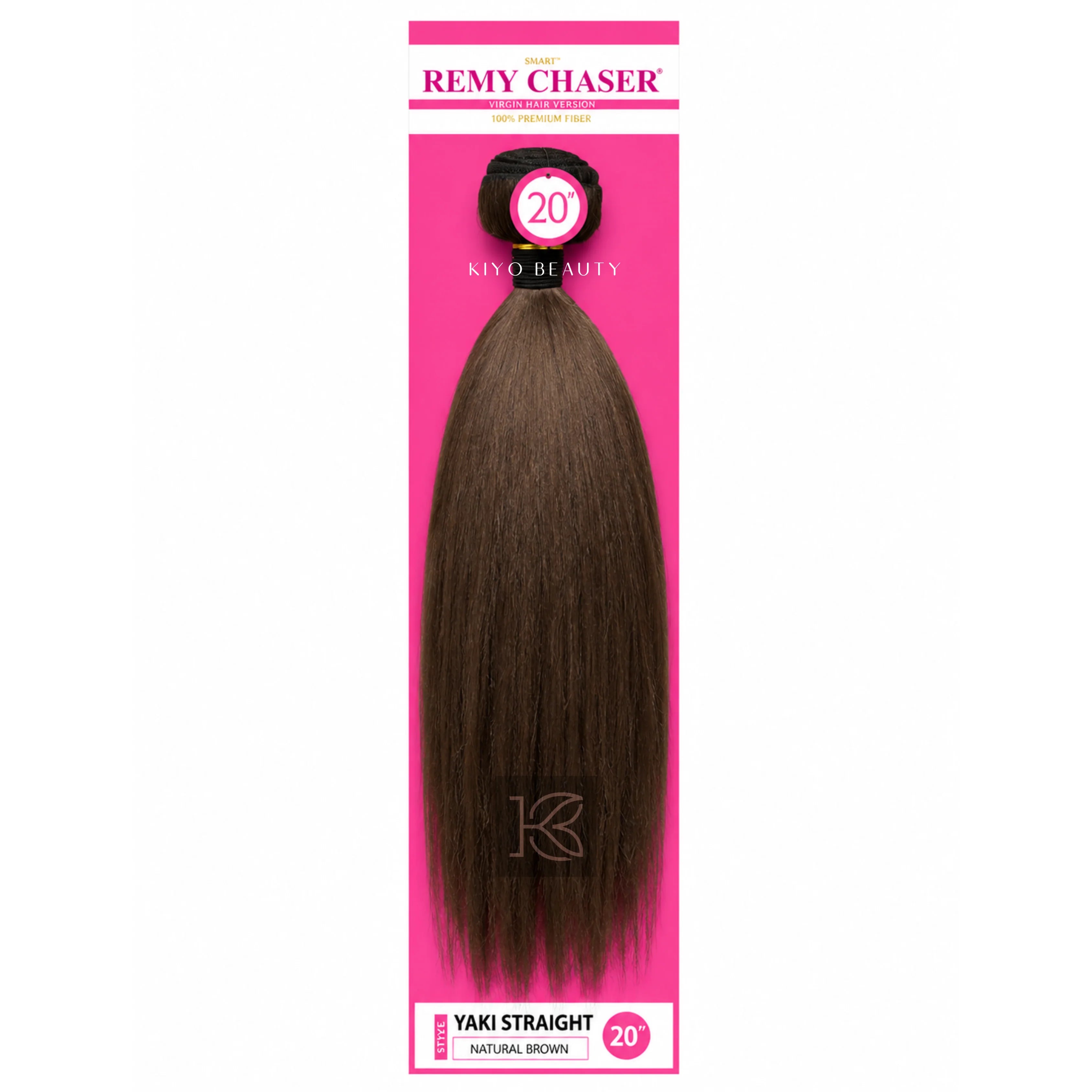 Remy Chaser Premium Synthetic Weave - Yaki Straight 20'' Natural Brown
