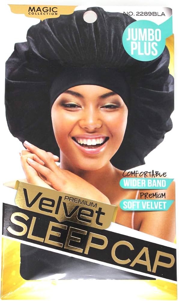Magic Collection Velvet Sleep Cap Super Jumbo - 2289BLA