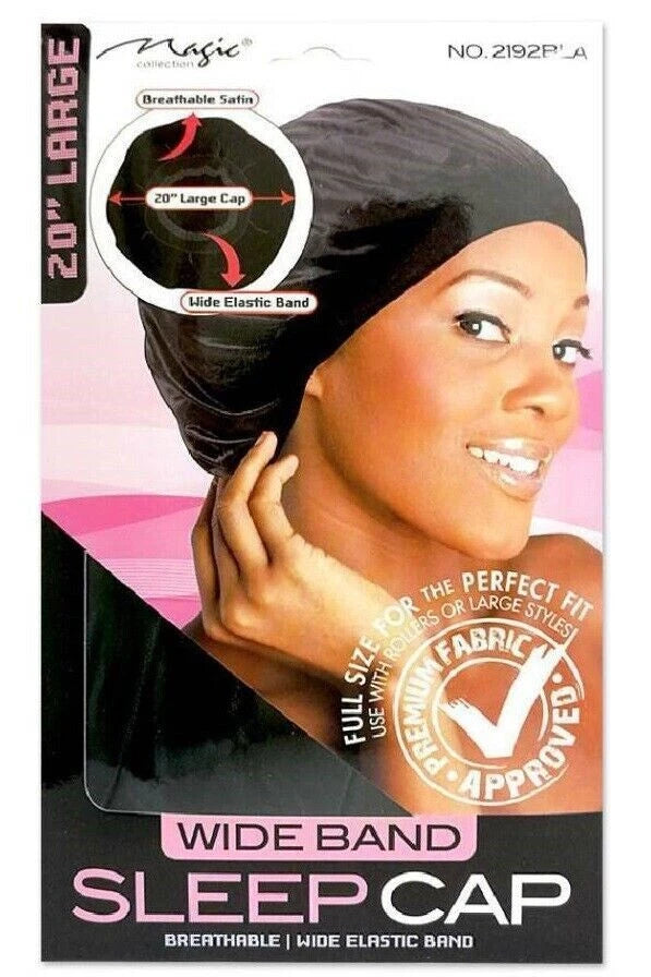 Magic Collection Wide Band Sleep Cap - 2192BLA