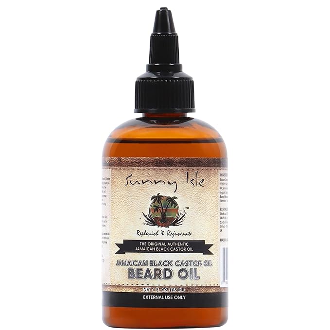 Sunny Isle Jamaican Black Castor Oil Beard Oil 4oz