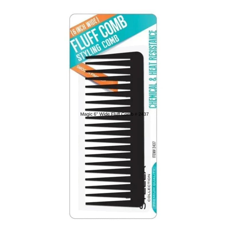 Stella Collection 6 Inch Wide Fluff Comb - 2437