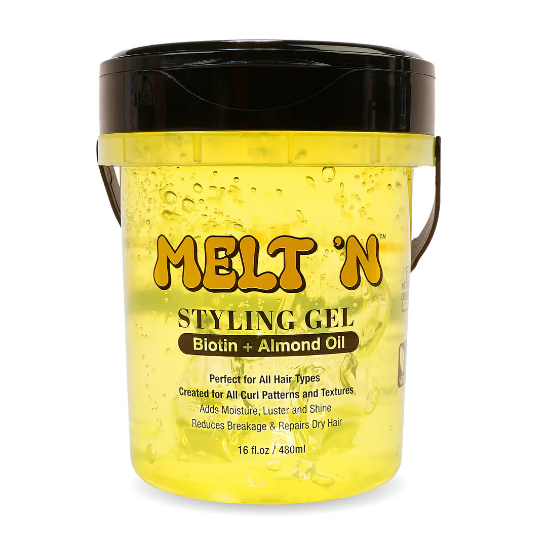 EBIN Melt'n Styling Gel - Biotin and Almond Oil (Yellow) 16oz
