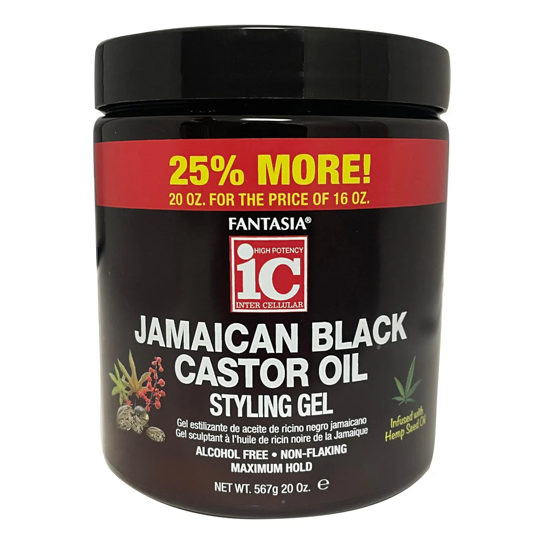 Fantasia IC Jamaican Black Castor Styling Gel 20oz
