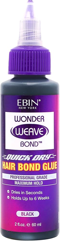 EBIN Wonder Weave Hair Bond Glue - Black 2oz