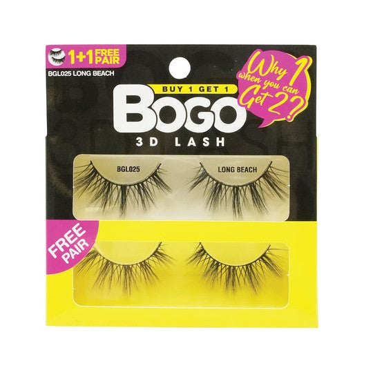 EBIN BOGO 3D Eyelashes - Long Beach 025