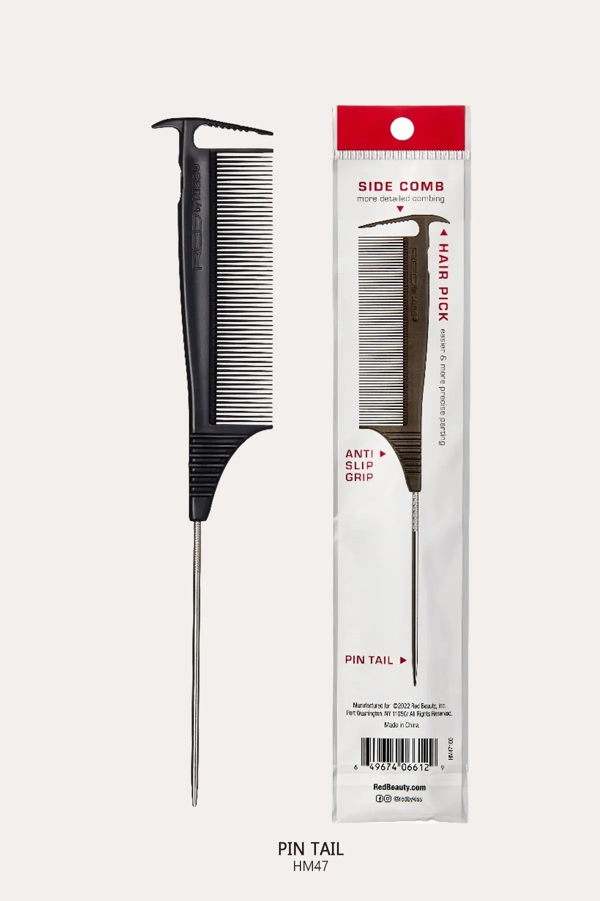 Red by Kiss Axe Comb Pin Tail HM47