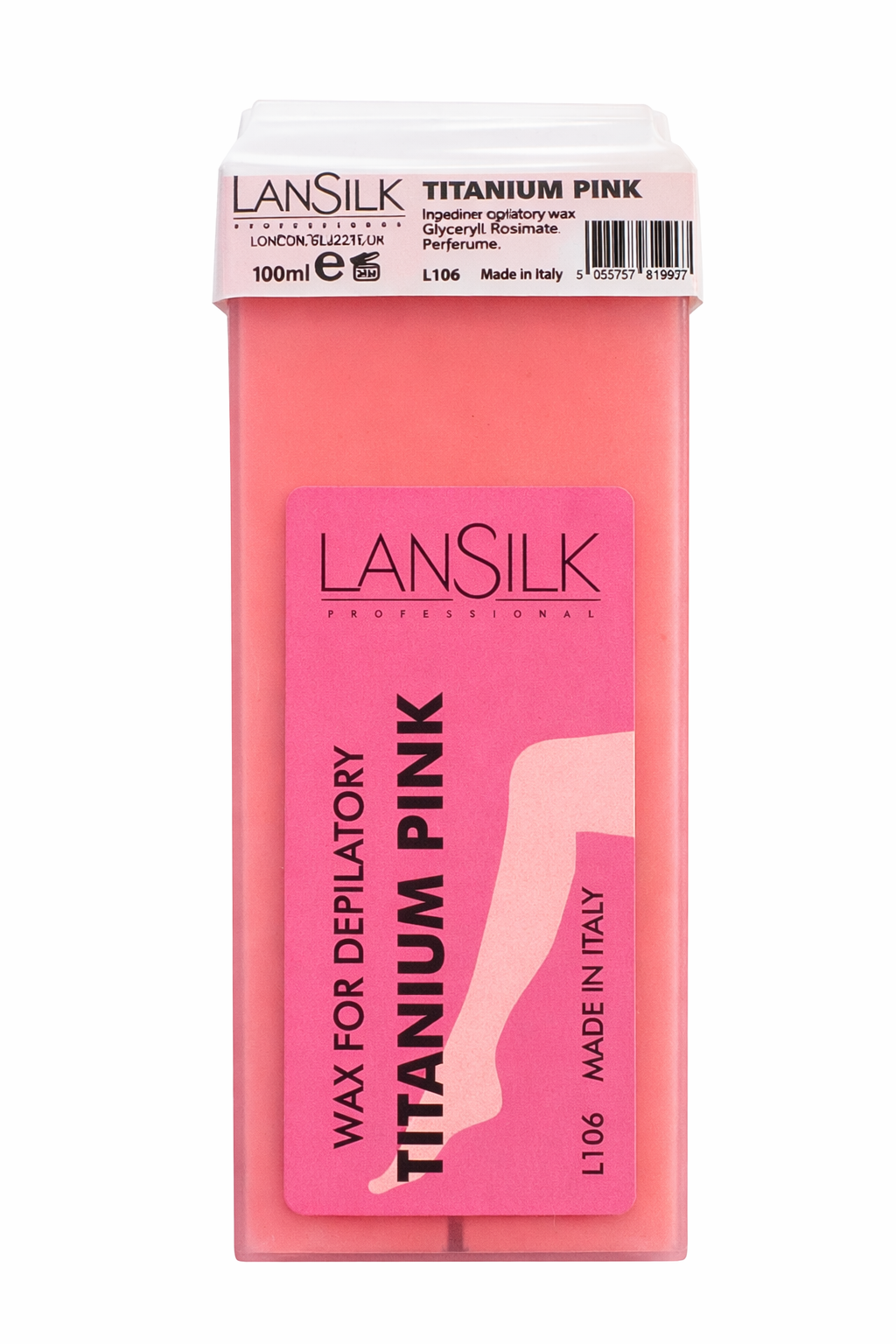 Lansilk Wax Cartridge - Titanium Pink 100ml