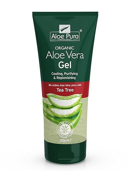 Aloe Pura Organic Aloe Vera Gel Tea Tree 200ml