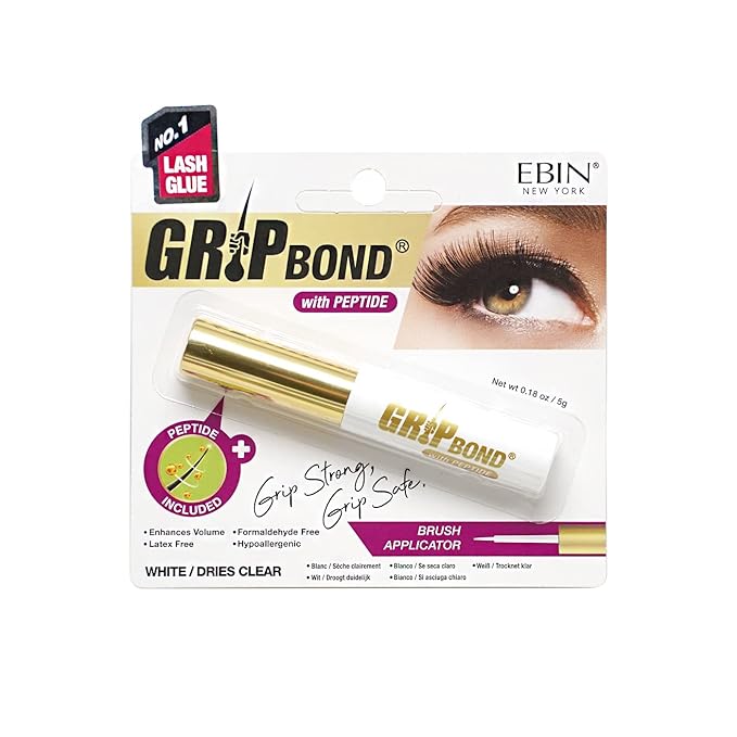 EBIN Grip Bond Eyelash Glue - Peptide White 5g