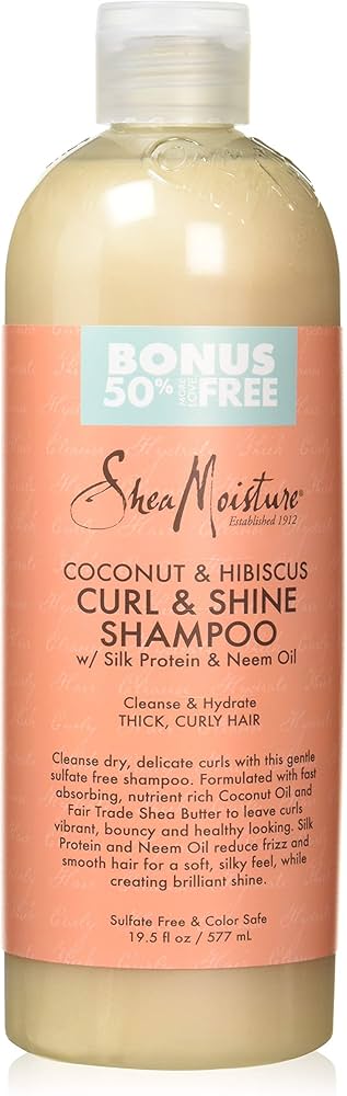 Shea Moisture Coconut and Hibiscus Curl and Shine Shampoo 19.5oz