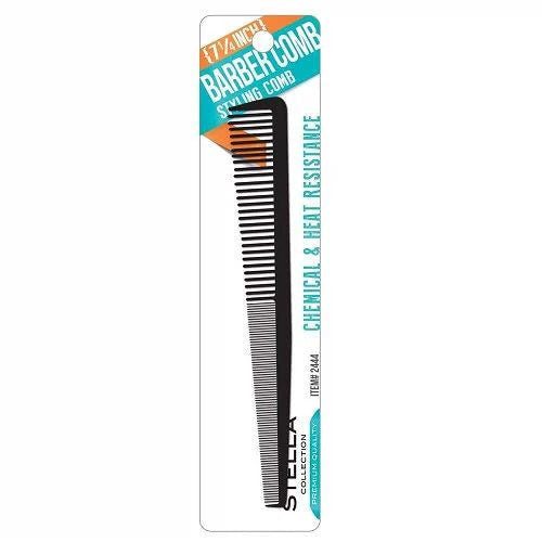 Stella Collection 7 1/4 Inch Barber Comb - 2444