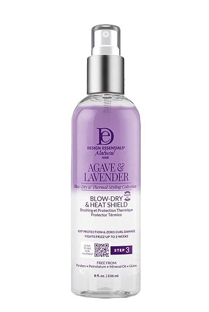 Design Essentials Agave and Lavender Blow Dry and Heat Shield 8oz