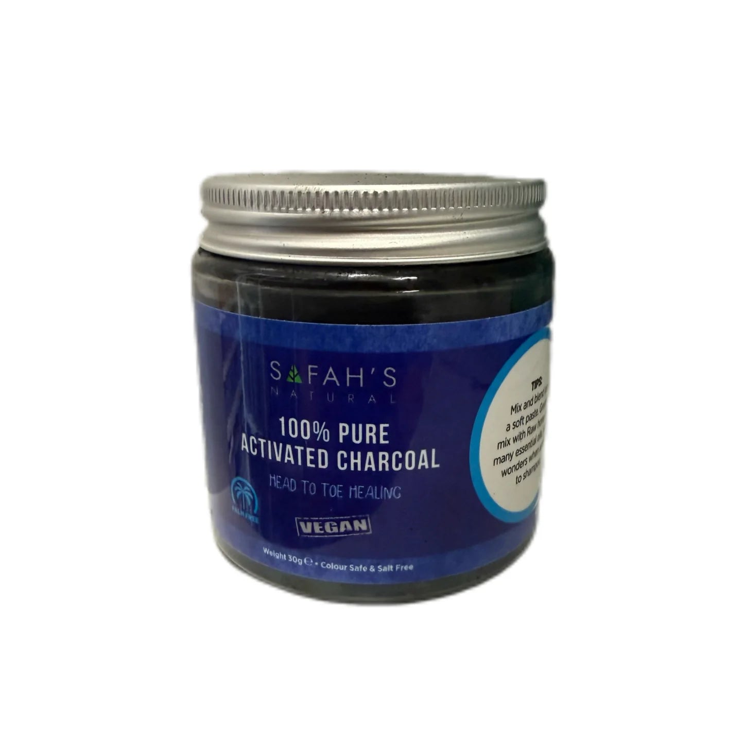 Safahs Natural 100% Pure Activated Charcoal 30g