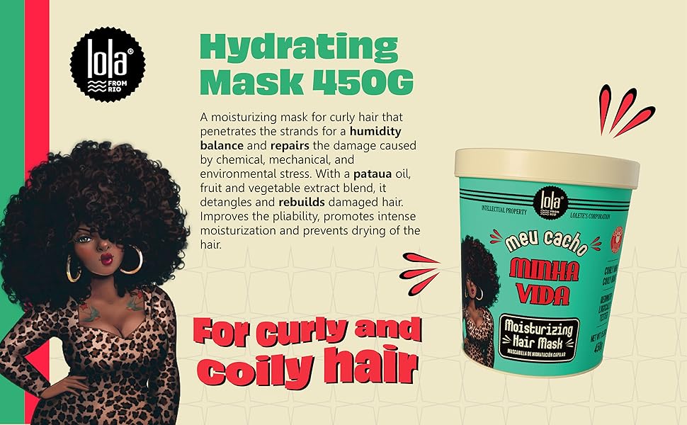 Lola From Rio Meu Cacho Minha Vida Moisturising Mask 450g