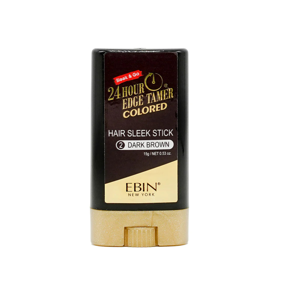 EBIN 24hr Edge Tamer Sleek Stick Colour Dark Brown 15g