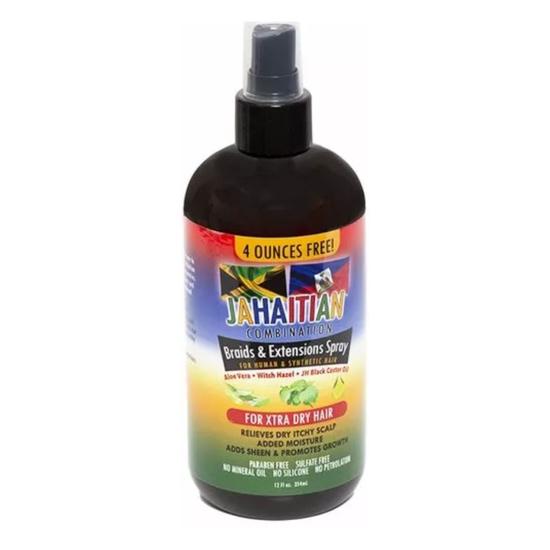 Jahaitian Braid and Extensions Spray Extra Dry Hair 12oz