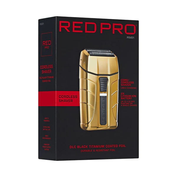 Red by Kiss Cordless Shaver Gold PSV01