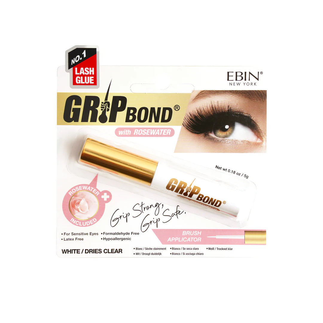 EBIN Grip Bond Eyelash Glue - Rosewater White 5g
