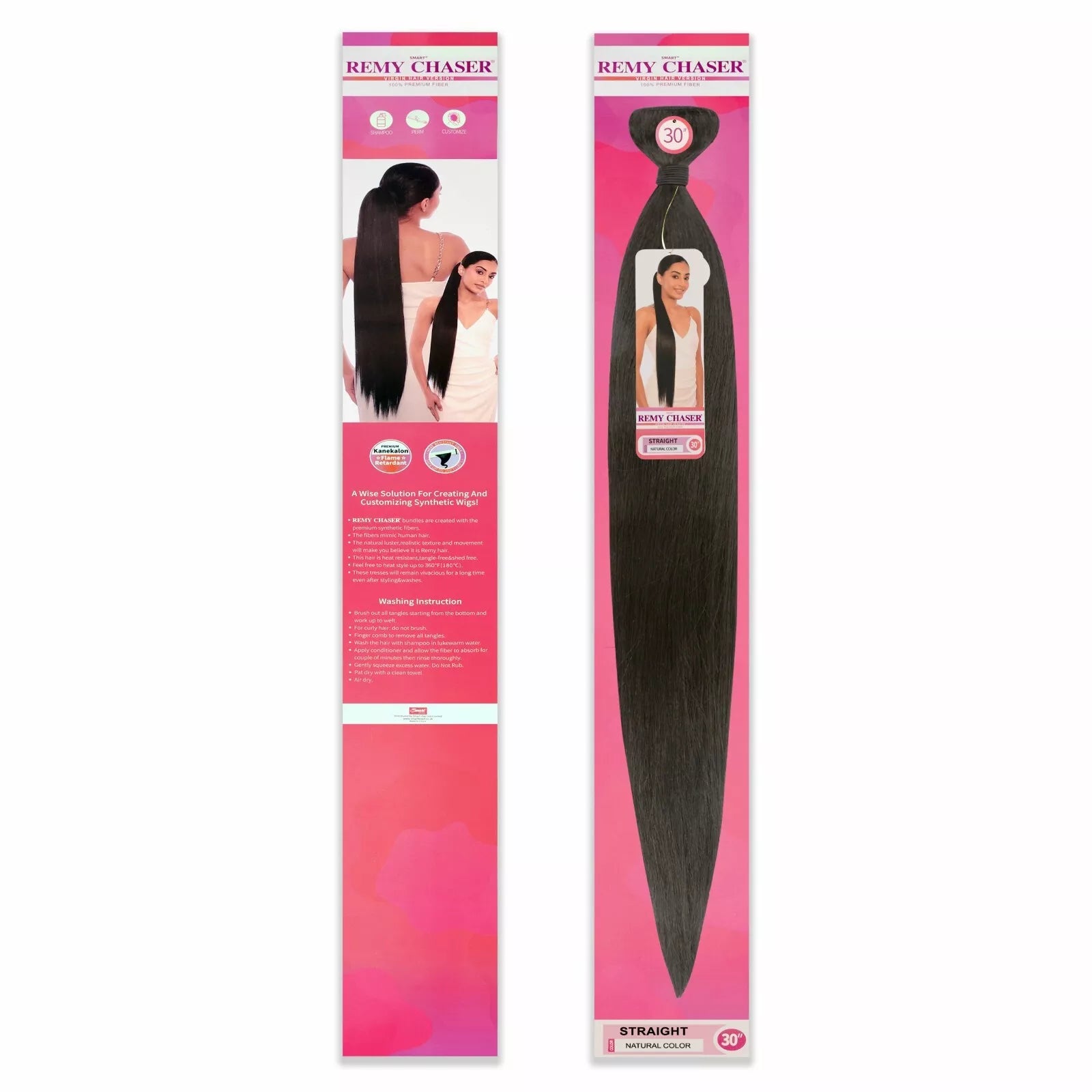 Remy Chaser Premium Synthetic Weave - Yaki Straight 30'' Natural Colour