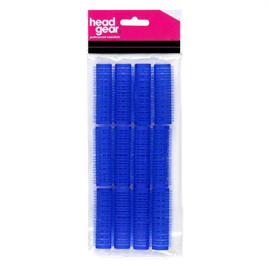 Head Gear Velco Rollers Blue 15mm