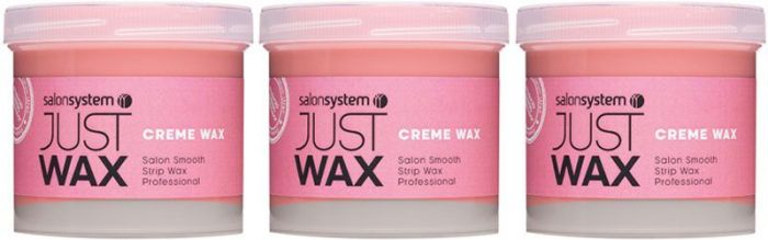Salon System Just Wax Creme Wax 450g 3 Pack